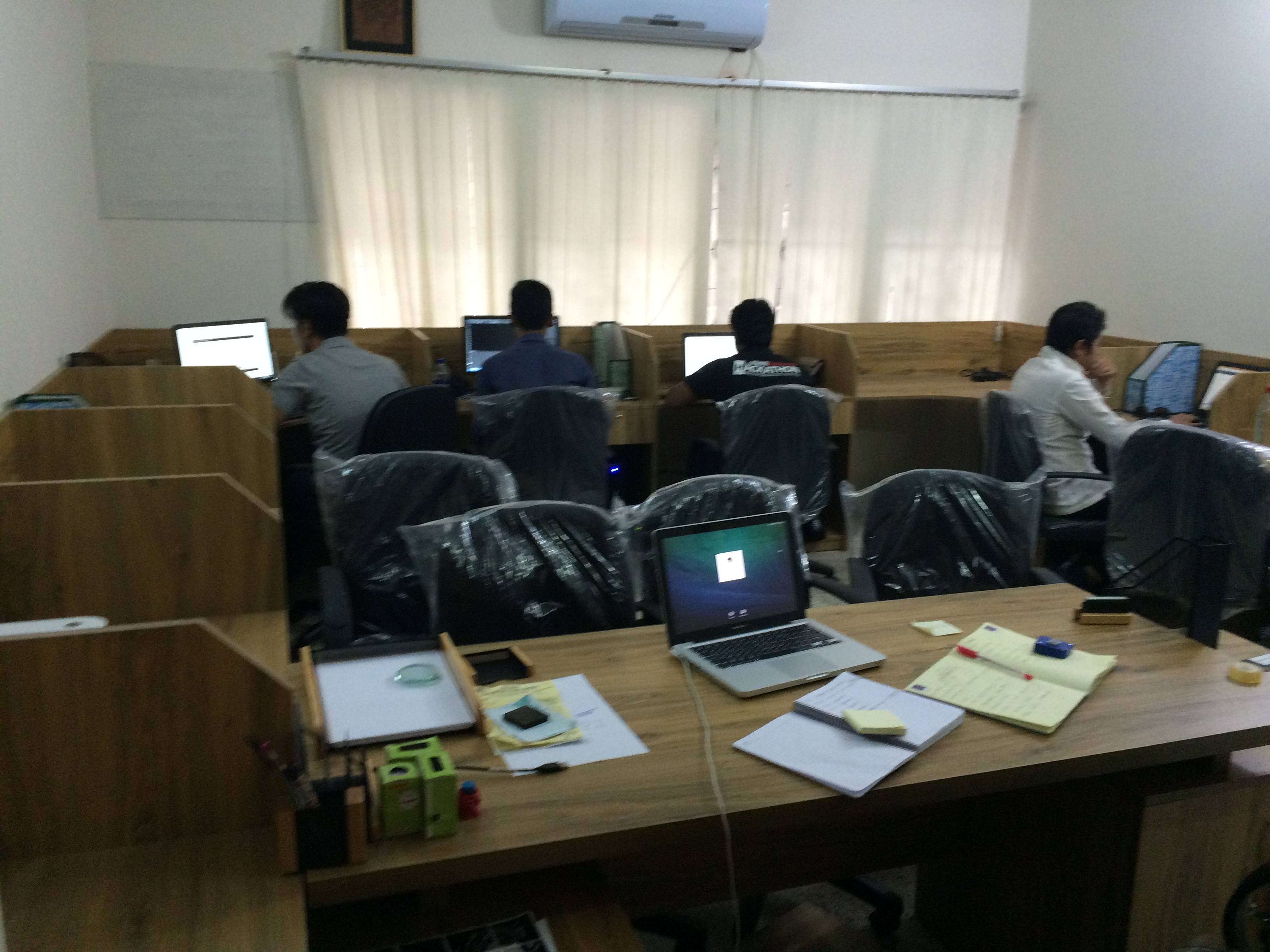 Workstations at Olivine Software Development Wing